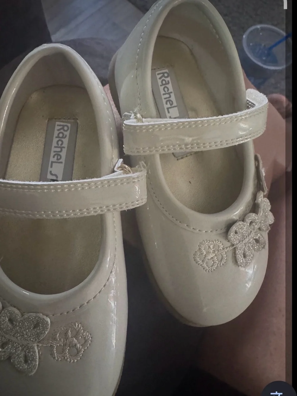 Rachel Shoes cream patent